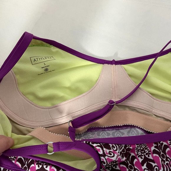 Athleta Large Dress Shorebreak Racerback Swim Activewear - Picture 5 of 8